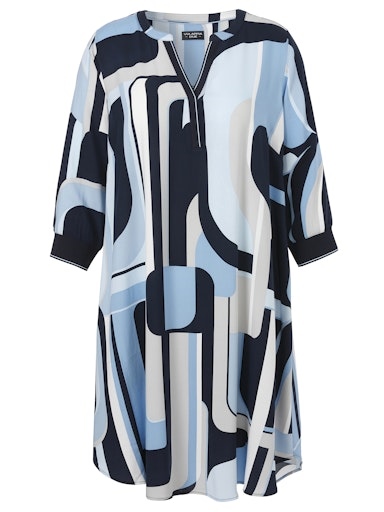 Kleid V-Ausschnitt 3/4 Arm Kleid V-Ausschnitt 3/4 Arm