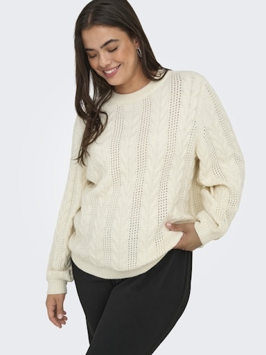 Pullover mit Zopfmuster Pullover mit Zopfmuster