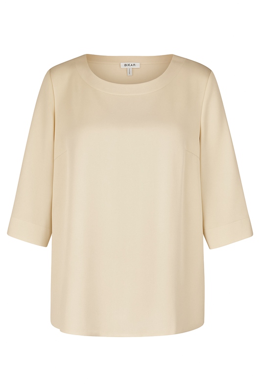Satin-Schlupfbluse 3/4 Arm Satin-Schlupfbluse 3/4 Arm