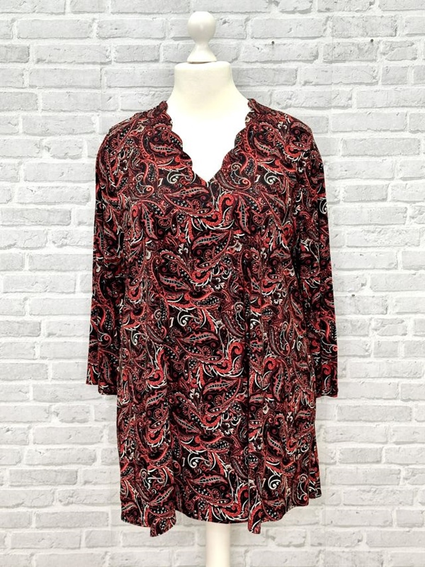Tunika Shirt langarm A-Linie Redpaisey Tunika Shirt langarm A-Linie Redpaisey