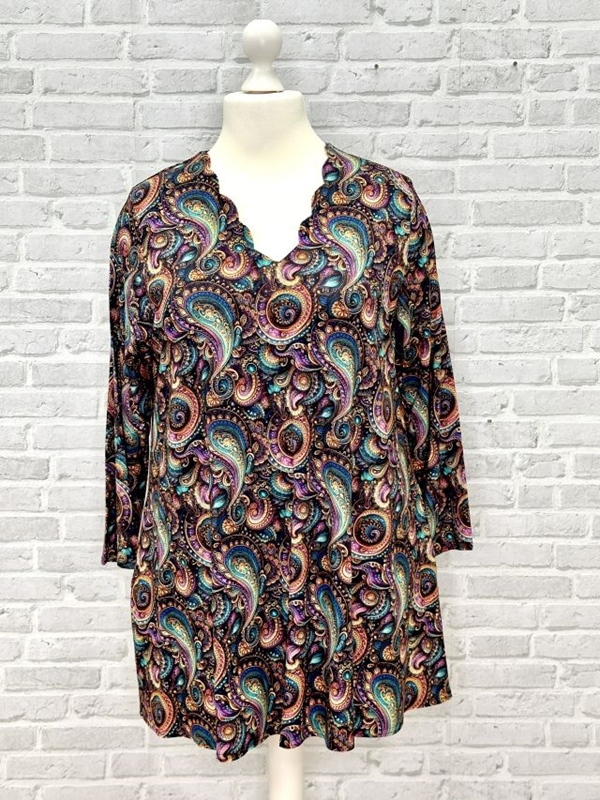 Tunika Shirt langarm A-Linie Purplepais Tunika Shirt langarm A-Linie Purplepais