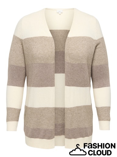 Strick-Cardigan offen Streifen Strick-Cardigan offen Streifen