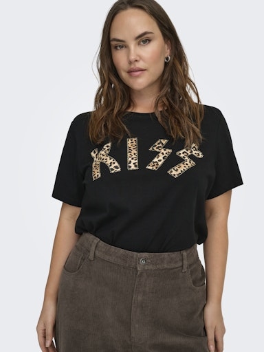 Lässiges Shirt mit Leo-KISS Lässiges Shirt mit Leo-KISS