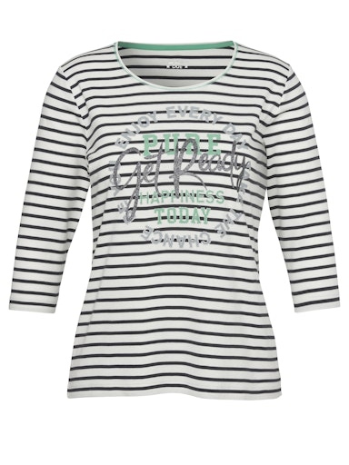 T-Shirt Rundhals 3/4 Arm Ringel T-Shirt Rundhals 3/4 Arm Ringel