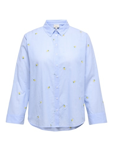 Leichte Bluse mit Zitronen langarm Leichte Bluse mit Zitronen langarm