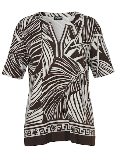 Tunikashirt mit Gliitzer kurzarm Tunikashirt mit Gliitzer kurzarm