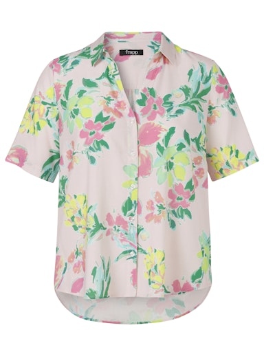 Oversized Bluse mit Hemdkragen kurzarm Oversized Bluse mit Hemdkragen kurzarm