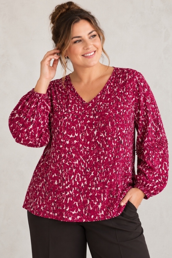Boho-Bluse Langarm Boho-Bluse Langarm