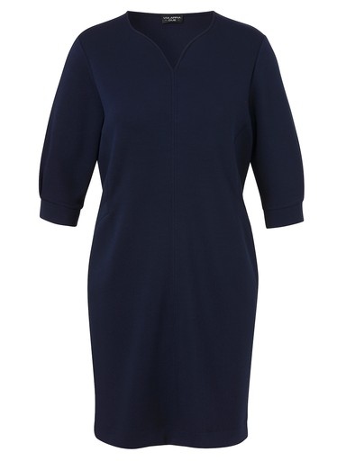 Kleid V-Ausschnitt 3/4 Arm Kleid V-Ausschnitt 3/4 Arm
