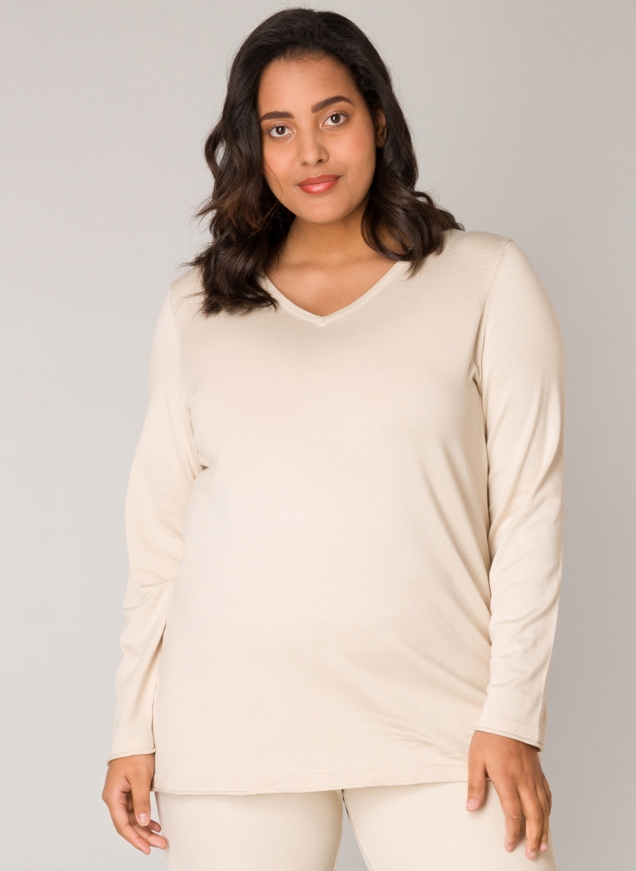 Feinstrick-Pullover V-Ausschnitt Feinstrick-Pullover V-Ausschnitt