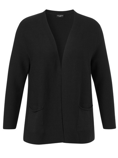 Sweatjacke mit Rippstruktur Sweatjacke mit Rippstruktur