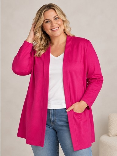 Offene Jacke mit Taschen Offene Jacke mit Taschen