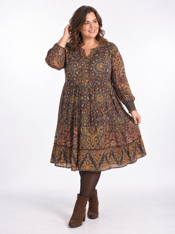 Edles Boho-Kleid
