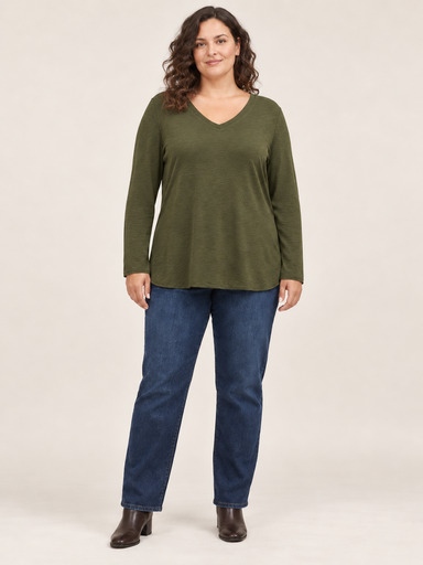 Feinstrick-Shirt langarm Feinstrick-Shirt langarm