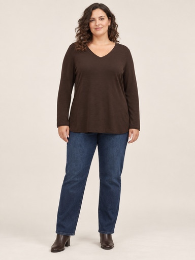 Feinstrick-Shirt langarm Feinstrick-Shirt langarm