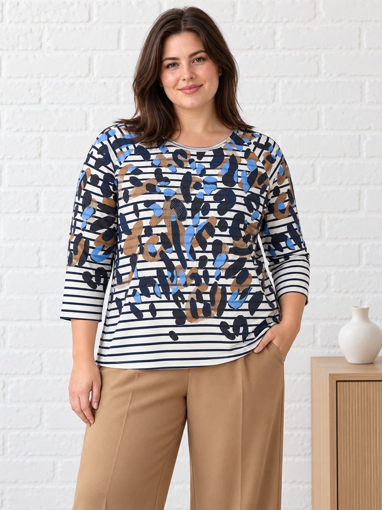 Shirt 3/4 Arm Mustermix Shirt 3/4 Arm Mustermix