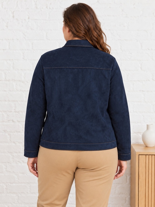 Kurze Velour-Jacke