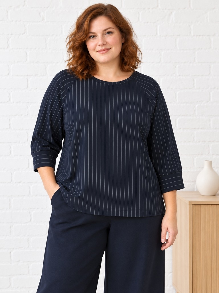Sweatshirt Rundhals 3/4 Arm Sweatshirt Rundhals 3/4 Arm