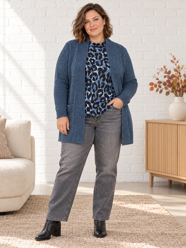 Weicher Strick-Cardigan