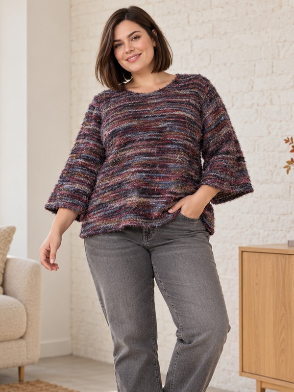 Kuschliger Pullover 3/4 Arm Kuschliger Pullover 3/4 Arm