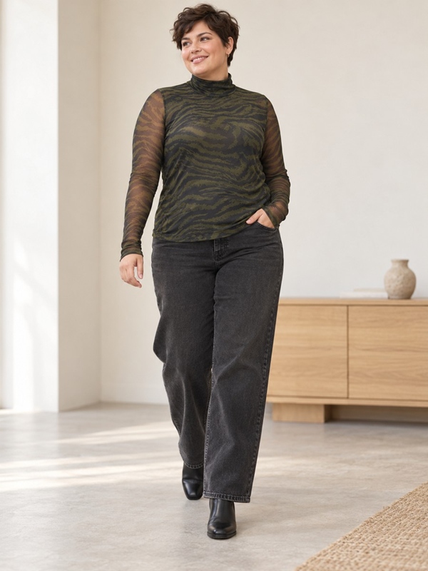 Mesh-Shirt langarm Mesh-Shirt langarm