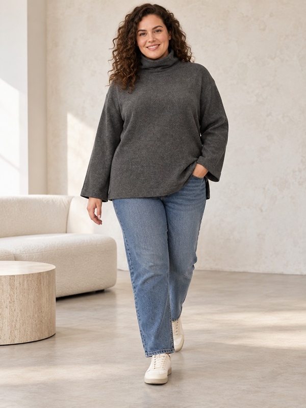 Sweatshirt / Pullover Stehkragen Sweatshirt / Pullover Stehkragen