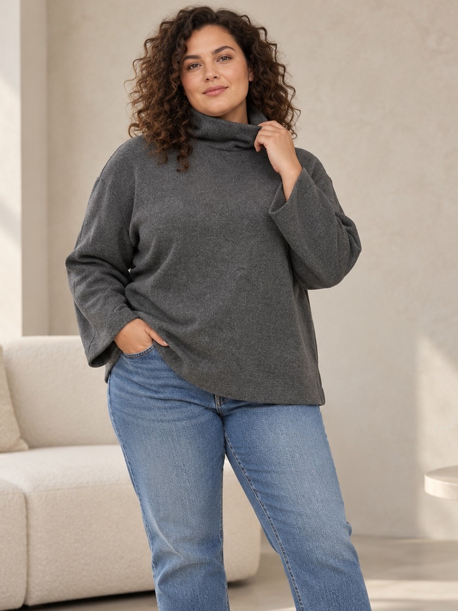 Sweatshirt / Pullover Stehkragen Sweatshirt / Pullover Stehkragen