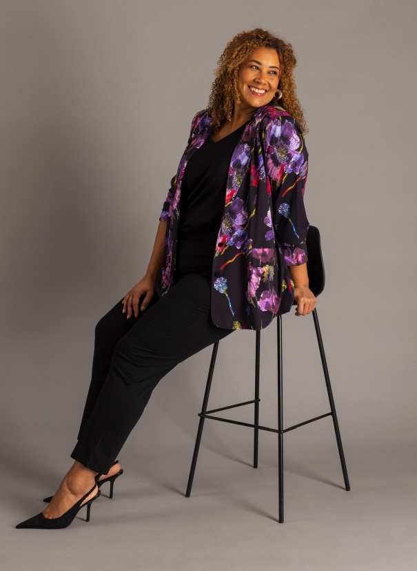 Jersey-Blazer gemustert Jersey-Blazer gemustert