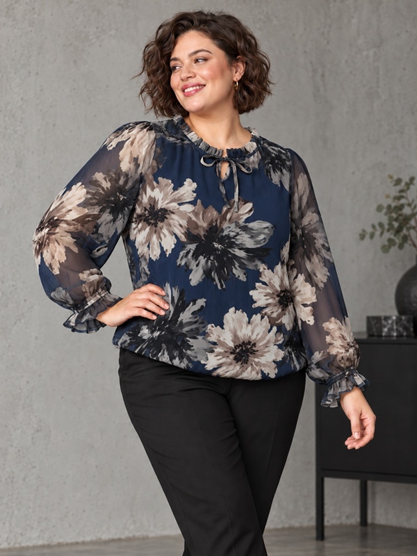 Schlupf-Bluse langarm
