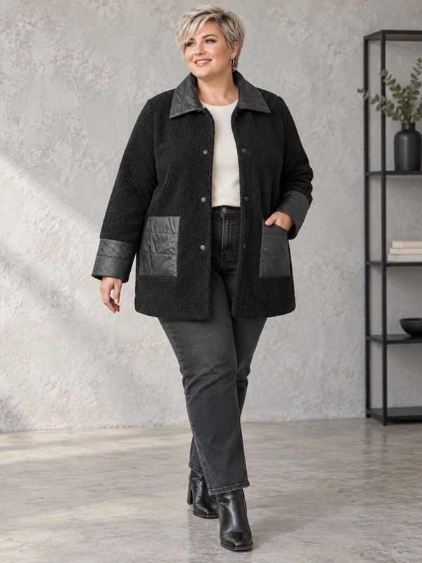 Lässige Teddy-Jacke Lässige Teddy-Jacke