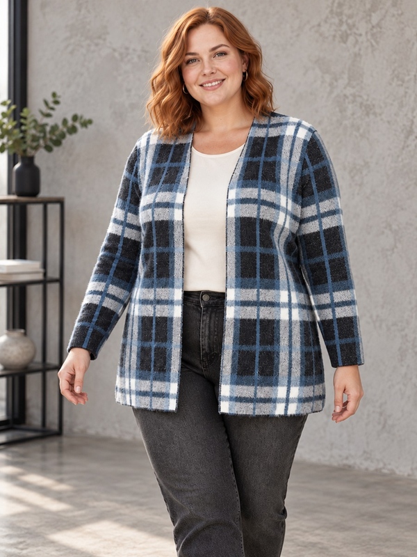 Lässiger Strick-Cardigan Lässiger Strick-Cardigan