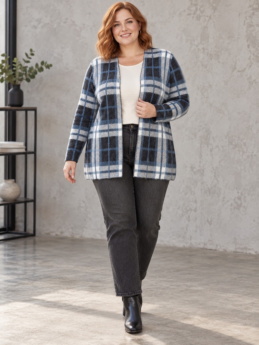 Lässiger Strick-Cardigan Lässiger Strick-Cardigan