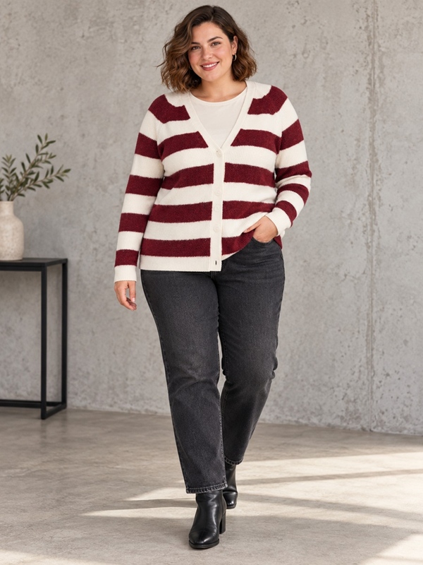 Lässige Strickjacke Lässige Strickjacke