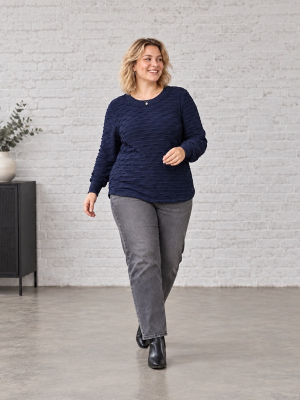 Langarmshirt mit Glitzer