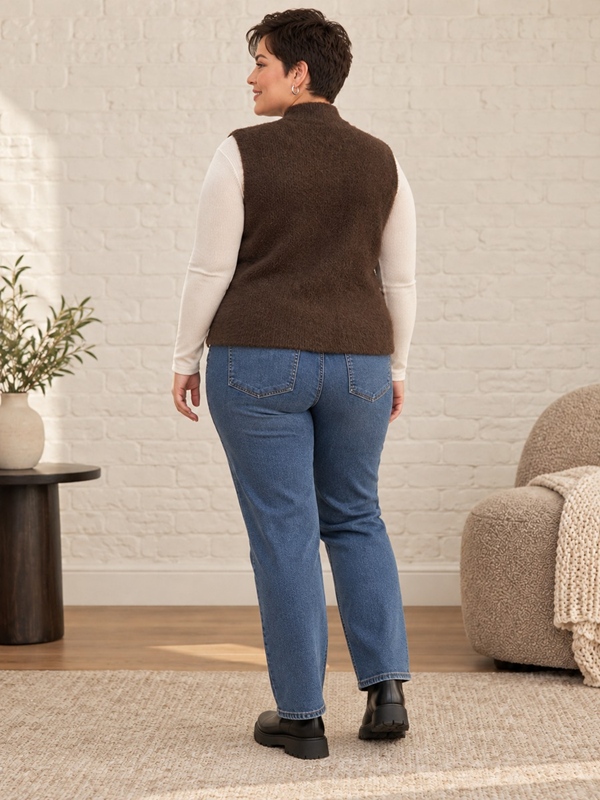 Kuschlige Strickweste Kuschlige Strickweste