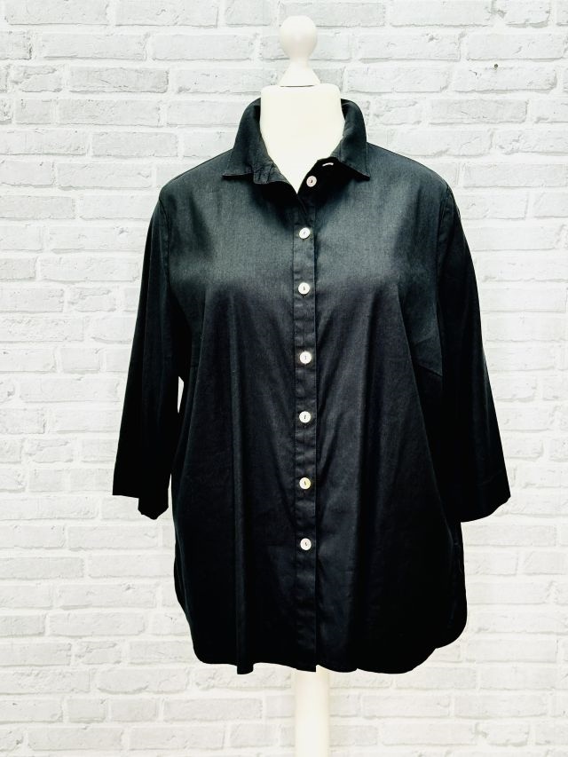 Edle Leinen Bluse 3/4 Arm Edle Leinen Bluse 3/4 Arm