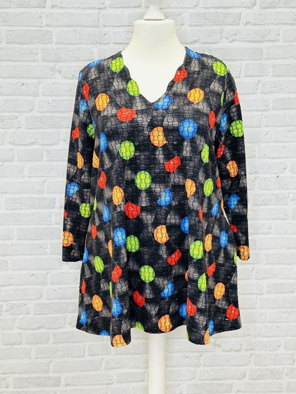 Strukturshirt A-Linie Kugeln Strukturshirt A-Linie Kugeln