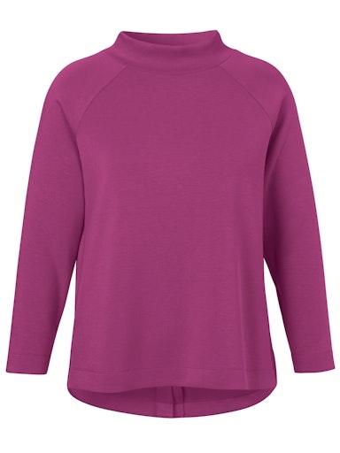 Sweatshirt Stehkragen und Knöpfen hinten Sweatshirt Stehkragen und Knöpfen hinten