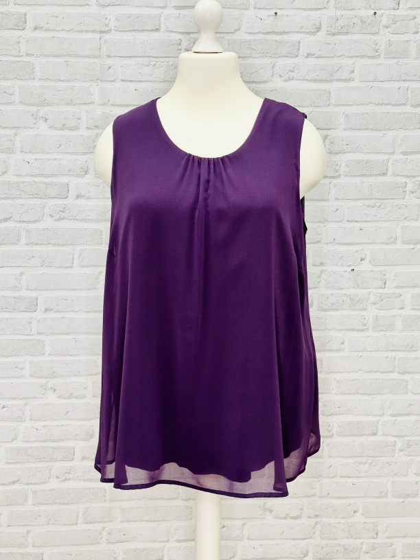 Elegantes Chiffon-Top zweilagig Elegantes Chiffon-Top zweilagig
