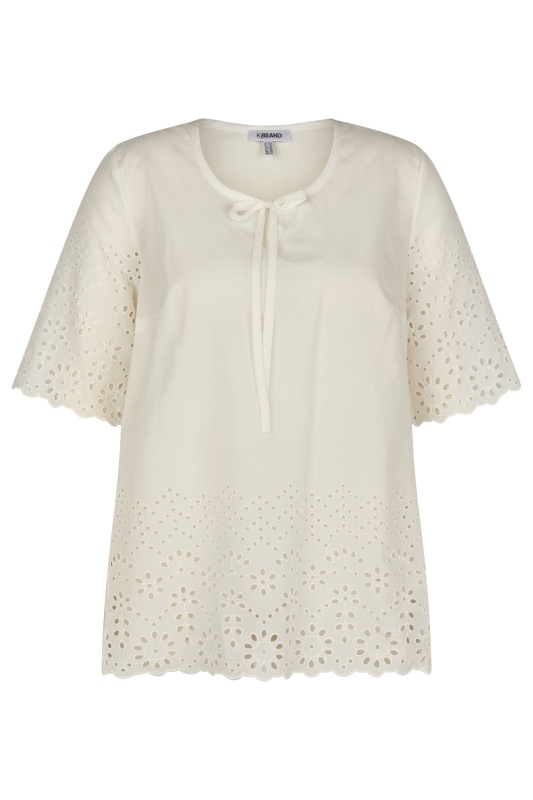 Romantische Tunika-Bluse kurzarm Romantische Tunika-Bluse kurzarm