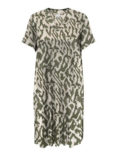 CARFYRLA LIFE S/S V-NCK BLK AOP DRE