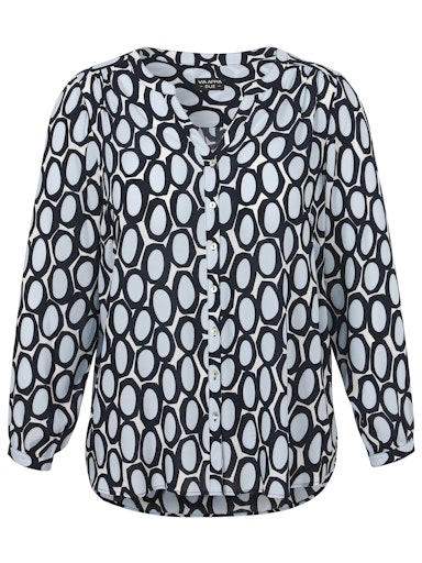 Bluse V-Ausschnitt langarm