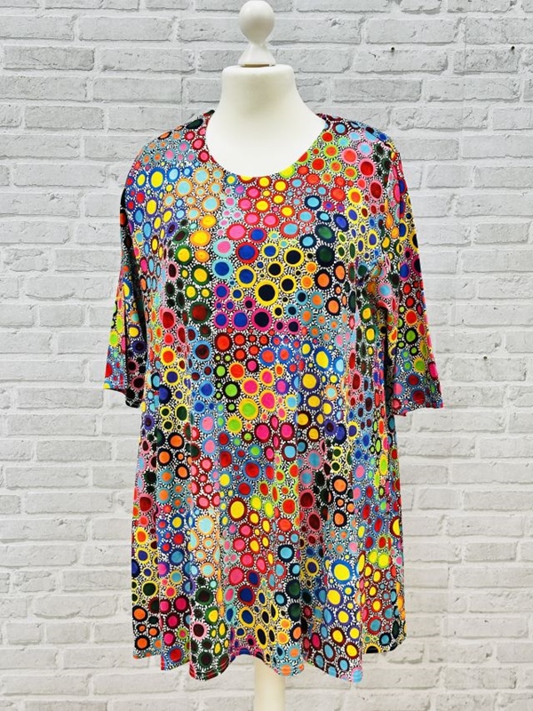 Shirt kurzarm A-Linie Dots