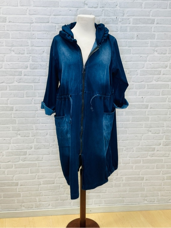 Jeans-Mantel