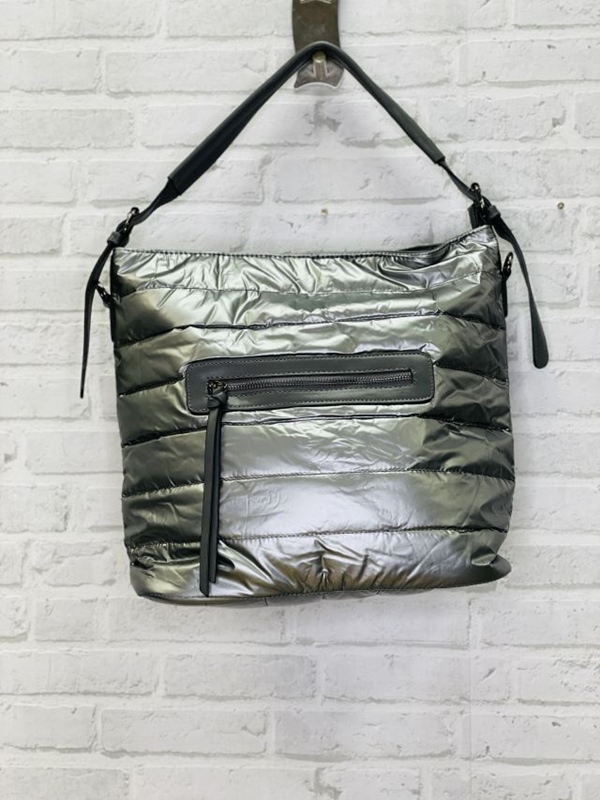 Stepp-Tasche metallisch glnzend