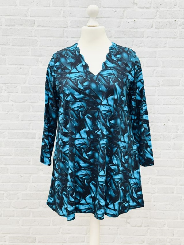 Tunika Shirt 3/4 Arm A-Linie Shaddow