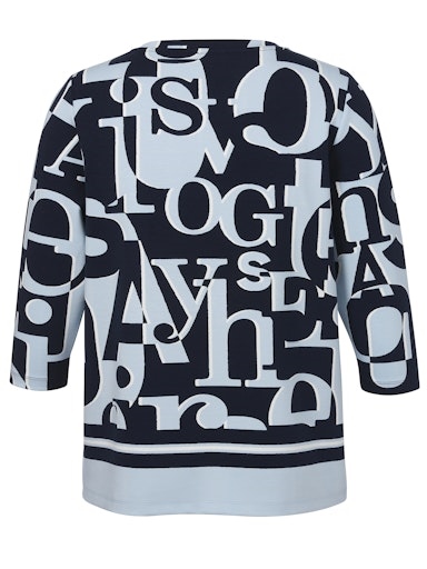 Sweatshirt V-Ausschnitt 3/4 Arm