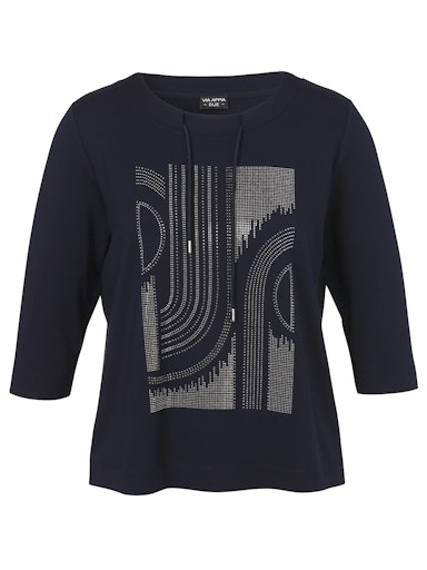 Sweatshirt 3/4 Arm mit Glitzer