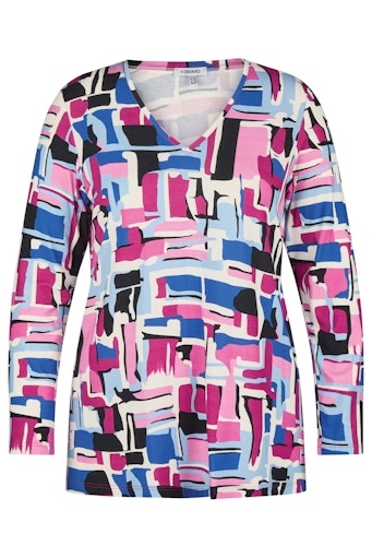 V-Shirt langarm A-Linie