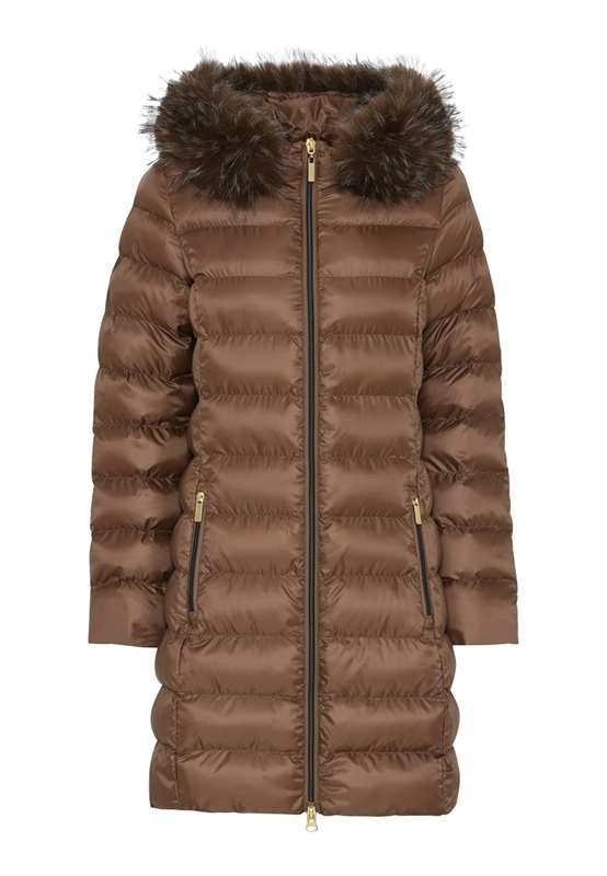 Daunenjacke Fake Fur